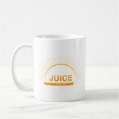 Juice Good Day Orange Yellow Mug コーヒーマグカップ (左)