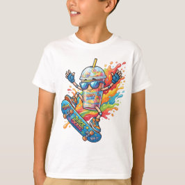 Juice Skate Rider | クールな夏のストリートウェアデザイン Tシャツ
