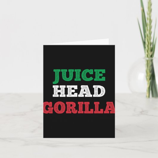 Juicehead Gorilla New Jersey Garden Nj Shore Itali カード (正面)
