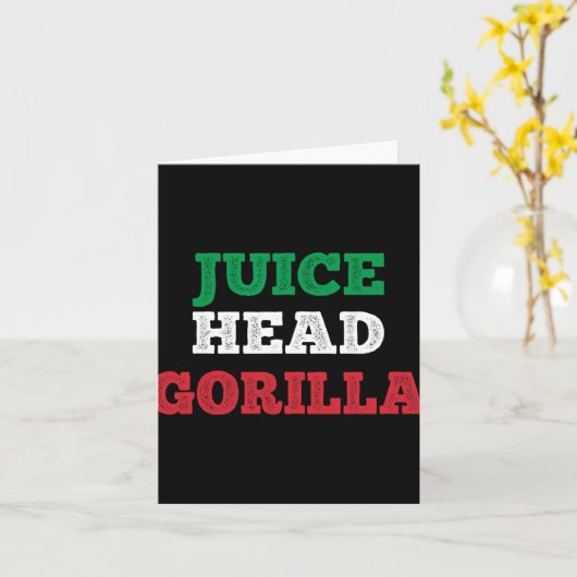 Juicehead Gorilla New Jersey Garden Nj Shore Itali カード (黄色い花)