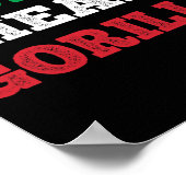 Juicehead Gorilla New Jersey Garden Nj Shore Itali ポスター (角)