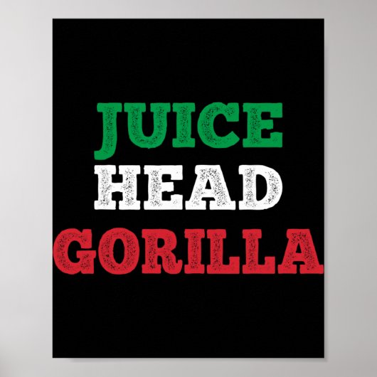 Juicehead Gorilla New Jersey Garden Nj Shore Itali ポスター (正面)