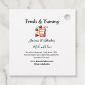 Juices & shakes restaurant business website social フェイバータグ (裏面)
