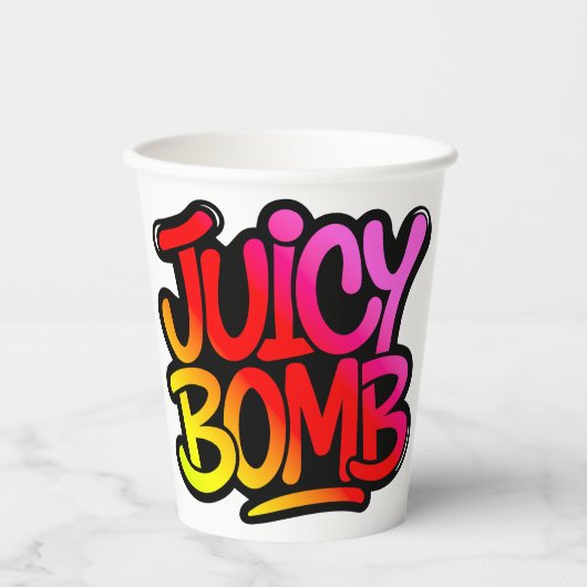 Juicy bomb  紙コップ (正面)
