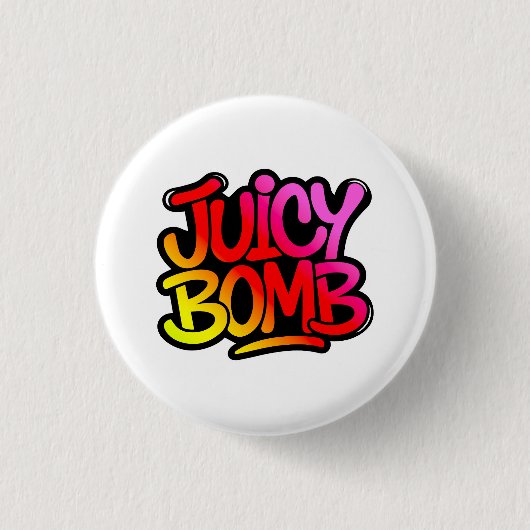 Juicy bomb  缶バッジ (正面)