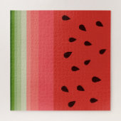 Juicy Delicious Ripe Watermelon With Seeds Design ジグソーパズル (横)