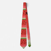 Juicy Delicious Ripe Watermelon With Seeds Design ネクタイ (正面)