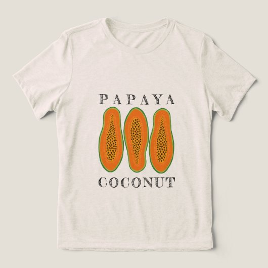 Juicy Papaya Coconut トライブレンドＴシャツ (デザイン正面)