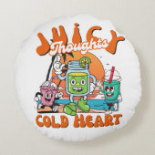 Juicy Thoughts Cold Heart ラウンドクッション (裏面)
