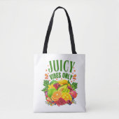 Juicy Vibes Only: Fresh Fruit & Healthy Life  トートバッグ (正面)