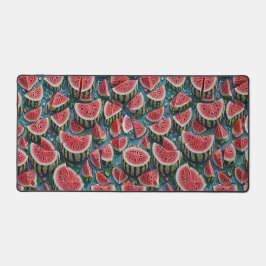 Juicy Watermelon Pattern Design 1 デスクマット