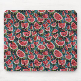 Juicy Watermelon Pattern Design 1 マウスパッド
