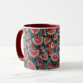 Juicy Watermelon Pattern Design 1 マグカップ (正面左)