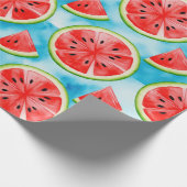  Juicy WATERMELON pattern in watercolor pattern  ラッピングペーパー (角)
