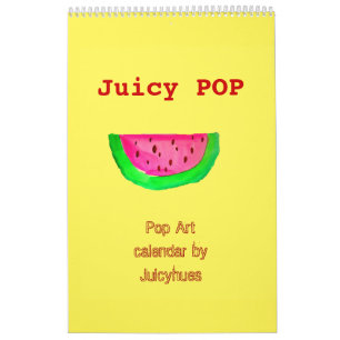 Juicyhues著水分が多くポップ・アートのなポップアートのカレンダー カレンダー