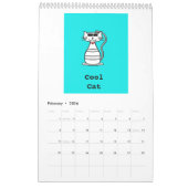 Juicyhues著水分が多くポップ・アートのなポップアートのカレンダー カレンダー (2月 2026)