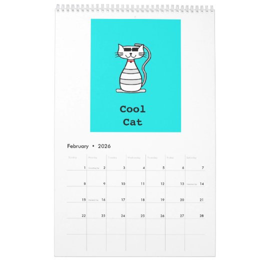 Juicyhues著水分が多くポップ・アートのなポップアートのカレンダー カレンダー (2月 2026)