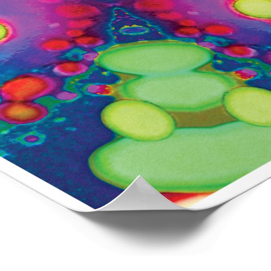 Jujuキネティックコラージュ万華鏡のように千変万化するパターンポスター ポスター (角)