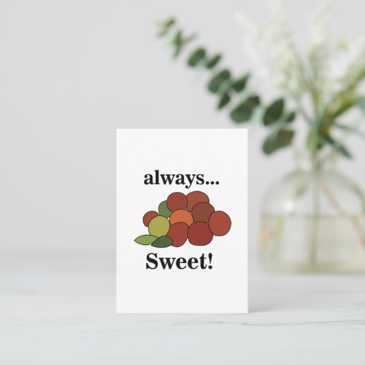 Jujube Fruit  名刺 (スタンド正面)