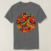 Jujube Gummy Real Candy Pattern  Tシャツ (デザイン正面)