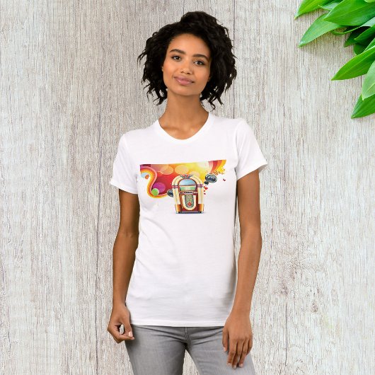 Juke Box Music Womens Tシャツ