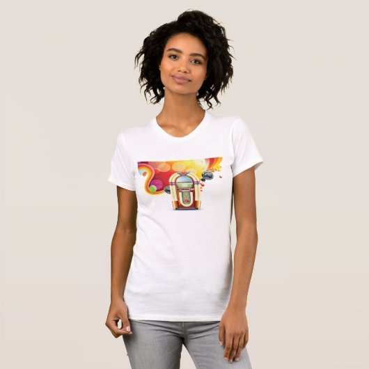 Juke Box Music Womens Tシャツ (正面フル)