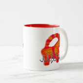 Julbockenスウェーデンのユール（キリスト降誕祭）のヤギのギフト ツートーンマグカップ (正面右)