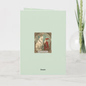 Julbocken Yule Goat And Jultomten Scandinavian  カード (裏面)