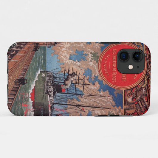 Jules Verne 1898 Case-Mate iPhoneケース (裏面(横))