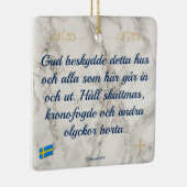 Julgransprydnad Keramik — Gud beskydde セラミックオーナメント (右)