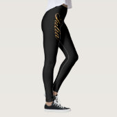 Julia gold Design Lettering Leggings レギンス (右)