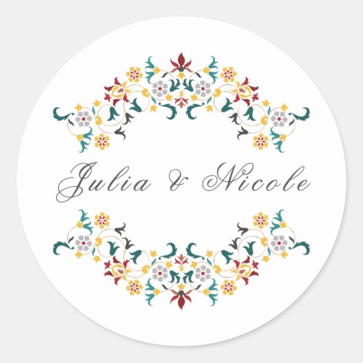 Julia & Nicole ラウンドシール (正面)
