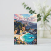 Julia Pfeiffer Burns California ポストカード (スタンド正面)