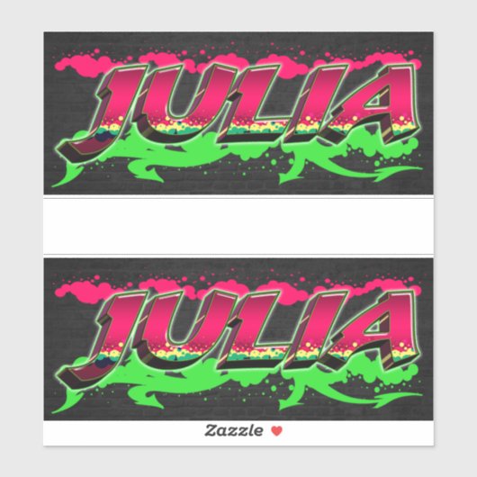 Julia Vorname Name Graffiti Aufkleber Sticker シール (シート)