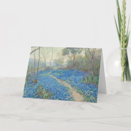 Julian Onderdonk - A Hillside of Bluebonnets カード (正面)