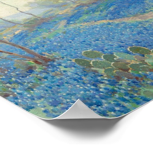 Julian Onderdonk - A Hillside of Bluebonnets ポスター (角)