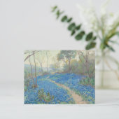 Julian Onderdonk - A Hillside of Bluebonnets ポストカード (スタンド正面)