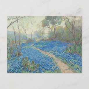 Julian Onderdonk - A Hillside of Bluebonnets ポストカード