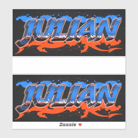 Julian Vorname Name Graffiti Aufkleber Sticker シール (シート)