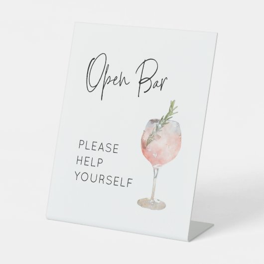 Julie_カスタムDrinksの署名 台座サイン (正面)