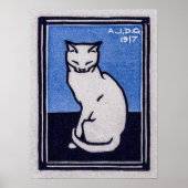 Julie de Graagのポスターによる猫の座り ポスター (正面)