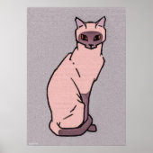 Julie de Graagのポスターによる猫の座り ポスター (正面)