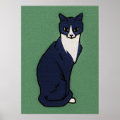 Julie de Graagのポスターによる猫の座り ポスター (正面)