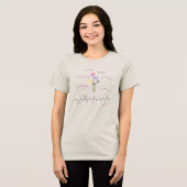 JULIE peptide, floral Eppendorf custom-text light トライブレンドＴシャツ (正面全面)