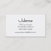Julienneの名刺 名刺 (裏面)