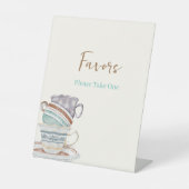 JULIETティーセットパーティーブライダルシャワーお気に入りサイン 台座サイン (正面)