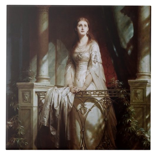 Juliet by Thomas-Francis Dicksee タイル (正面)