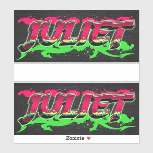 Juliet Vorname Name Graffiti Aufkleber Sticker シール (シート)