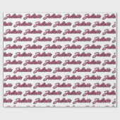 Juliette fade pink personalisiertes Geschenkpapier ラッピングペーパー (フラット)