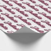 Juliette fade pink personalisiertes Geschenkpapier ラッピングペーパー (角)